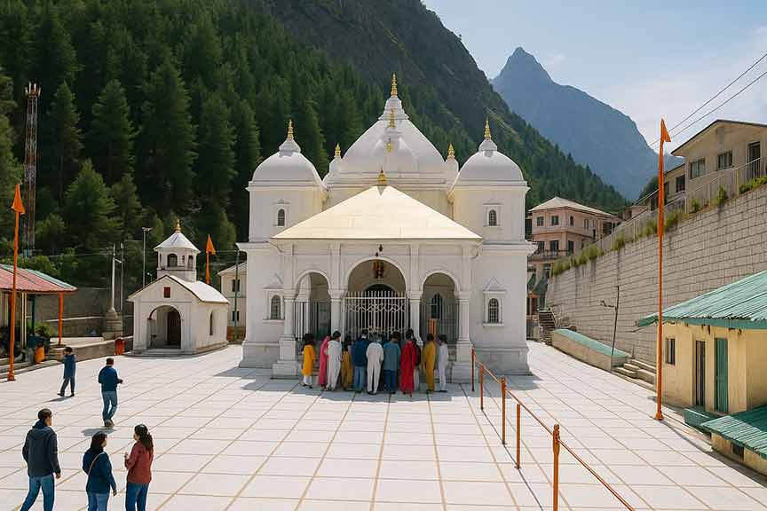 Gangotri Temple - Sacred source of River Ganga in Himalayas for Char Dham Yatra